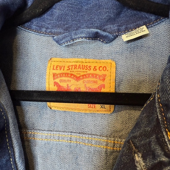 Levi's Blue Cropped Jean Jacket - Picture 4 of 6